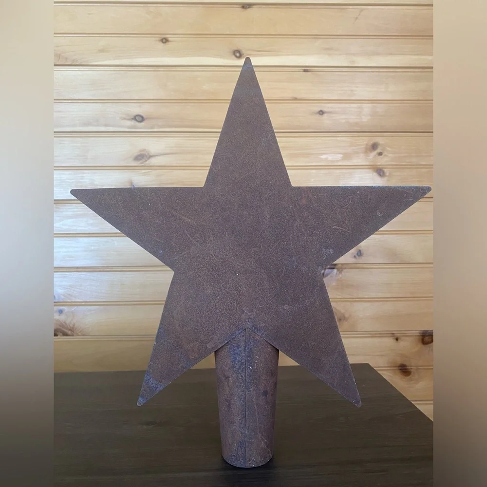 Rustic Metal Tree Topper - Picture 2 of 2